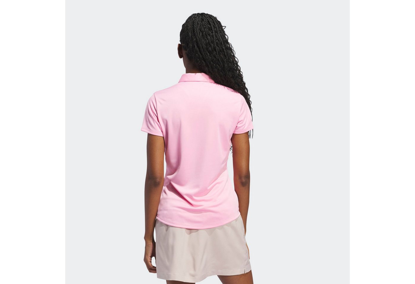 adidas Performance Poloshirt SOLID PERFORMANCE SLEEVE FÜR DAMEN mit Druckknopfverschluss, aus Polyester, leichtes Pikeematerial – Bild 3 von 5