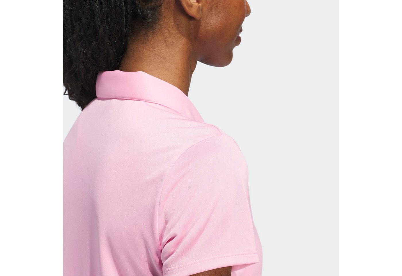 adidas Performance Poloshirt SOLID PERFORMANCE SLEEVE FÜR DAMEN mit Druckknopfverschluss, aus Polyester, leichtes Pikeematerial – Bild 5 von 5