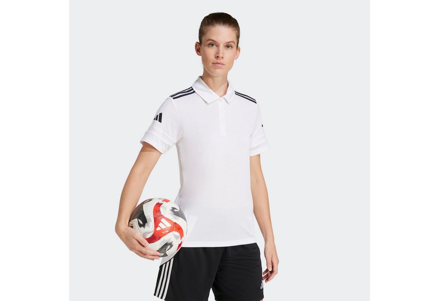 adidas Performance Poloshirt SQUADRA25 COTTON mit Druckknopfverschluss – Bild 2 von 5