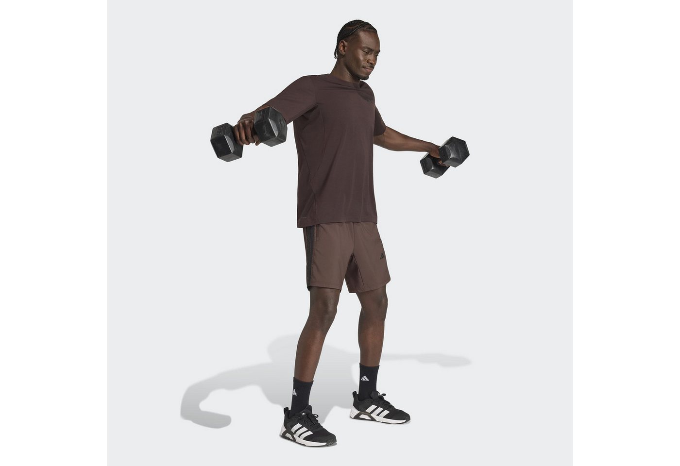 adidas Performance Shorts WORKOUT ESSENTIALS BASE 3-STREIFEN WOVEN normal-weit, für Fitness und Sportmode, sportlich, aus Polyester – Bild 5 von 5