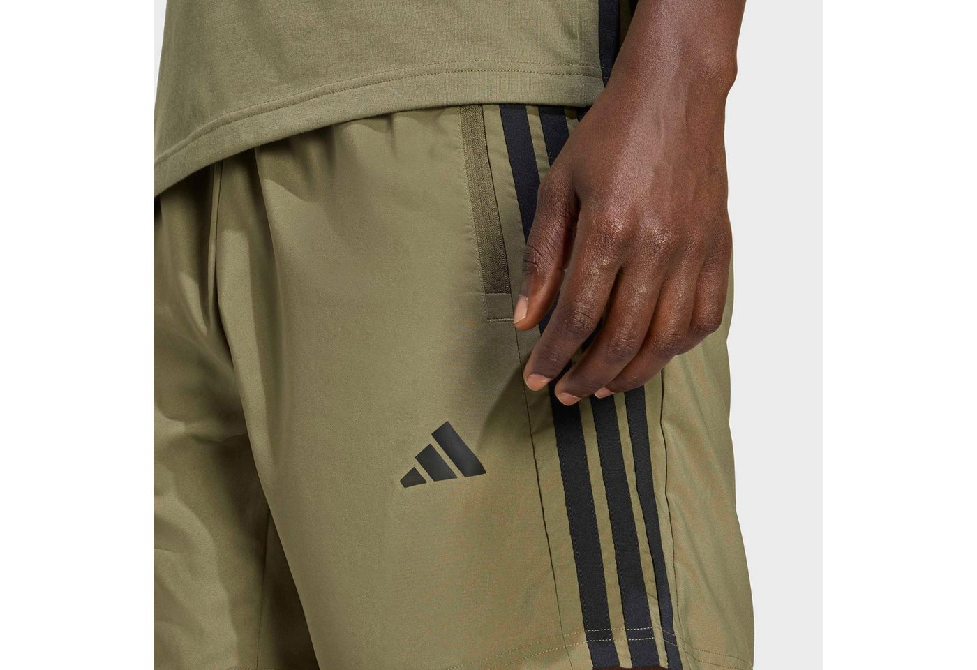 adidas Performance Shorts WORKOUT ESSENTIALS BASE 3-STREIFEN WOVEN normal-weit, für Fitness und Sportmode, sportlich, aus Polyester – Bild 3 von 5