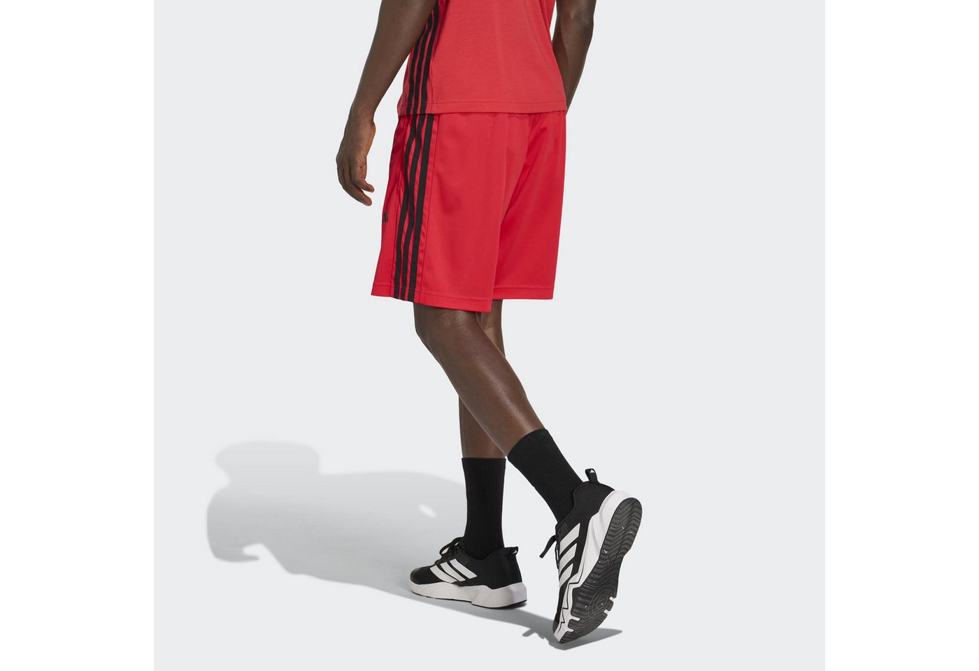 adidas Performance Shorts WORKOUT ESSENTIALS BASE 3-STREIFEN PIKEE-, 23 CM sportlicher Stil, für sportliche Aktivitäten, aus Polyester – Bild 2 von 5