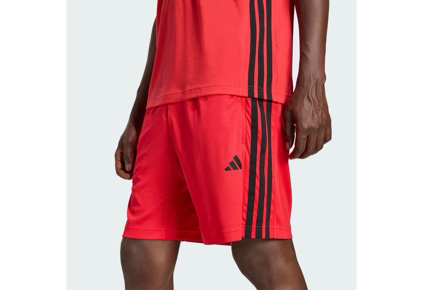 adidas Performance Shorts WORKOUT ESSENTIALS BASE 3-STREIFEN PIKEE-, 23 CM sportlicher Stil, für sportliche Aktivitäten, aus Polyester – Bild 4 von 5