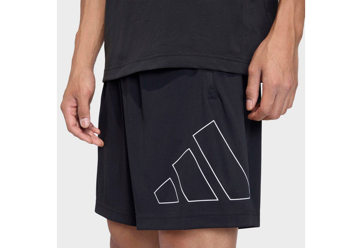 adidas Performance Shorts WORKOUT ESSENTIALS BASE PIQUE BIG LOGO im Bermudas-Stil, sportlicher Stil, für Erwachsene – Bild 3 von 5