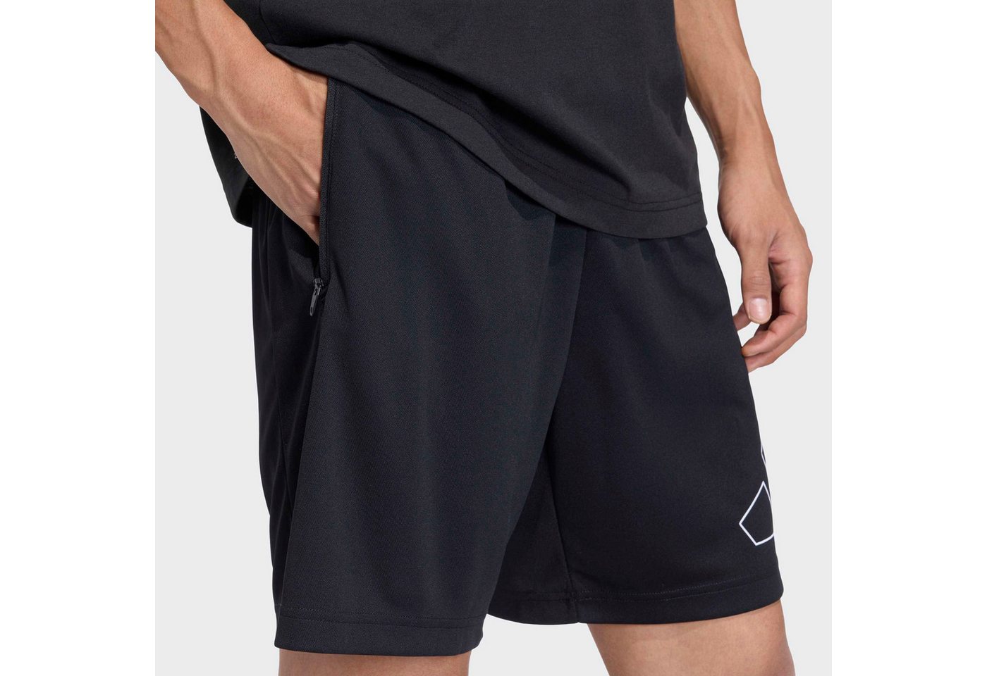 adidas Performance Shorts WORKOUT ESSENTIALS BASE PIQUE BIG LOGO im Bermudas-Stil, sportlicher Stil, für Erwachsene – Bild 4 von 5