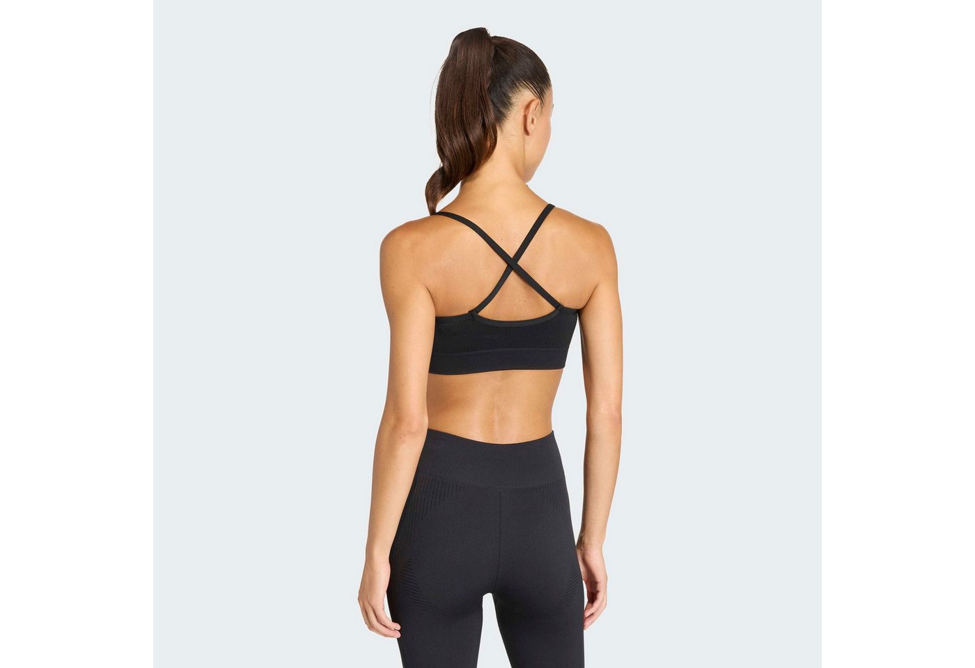 adidas Performance Sport-BH WORKOUT ESSENTIALS KNIT LIGHT SUPPORT PADDED BH – Bild 2 von 5