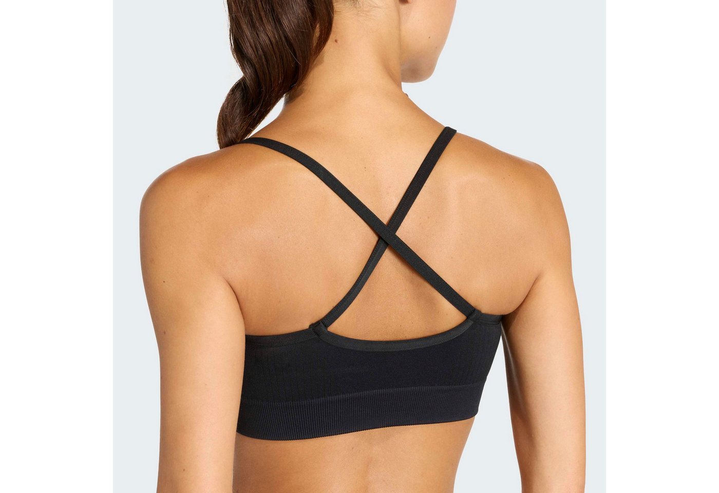 adidas Performance Sport-BH WORKOUT ESSENTIALS KNIT LIGHT SUPPORT PADDED BH – Bild 3 von 5
