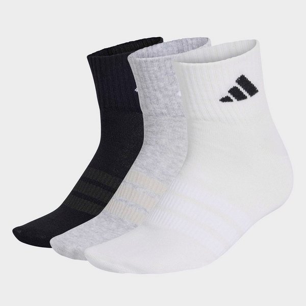 medium grey heather/white/schwarz, 3 Paare
