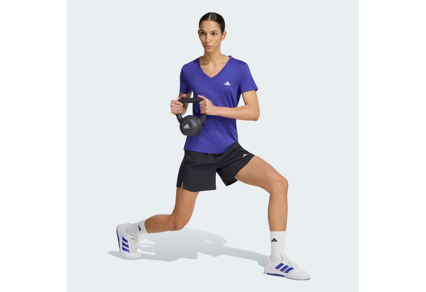 adidas Performance T-Shirt ADIDAS WORKOUT ESSENTIALS MIT V-AUSSCHNITT mit V-Ausschnitt, ohne Verschluss – Bild 5 von 5