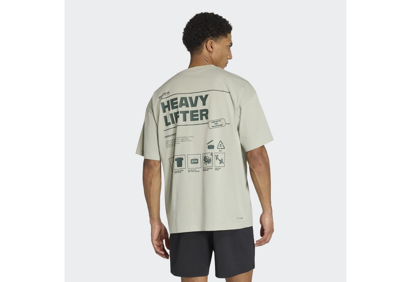 adidas Performance T-Shirt CLIMACOOL FUN TRAINING GRAFIK für Erwachsene, mit climacool®, aus Polyester und Baumwolle – Bild 2 von 5