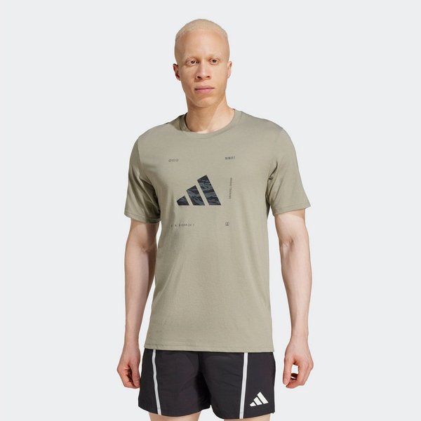 adidas Performance T-Shirt CLIMACOOL TRAINING CAMO LOGO GRAPHIC Trainingsshirt mit CLIMACOOL, Logo mit Camoprint