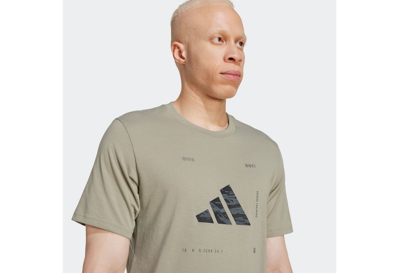 adidas Performance T-Shirt CLIMACOOL TRAINING CAMO LOGO GRAPHIC Trainingsshirt mit CLIMACOOL, Logo mit Camoprint – Bild 3 von 5