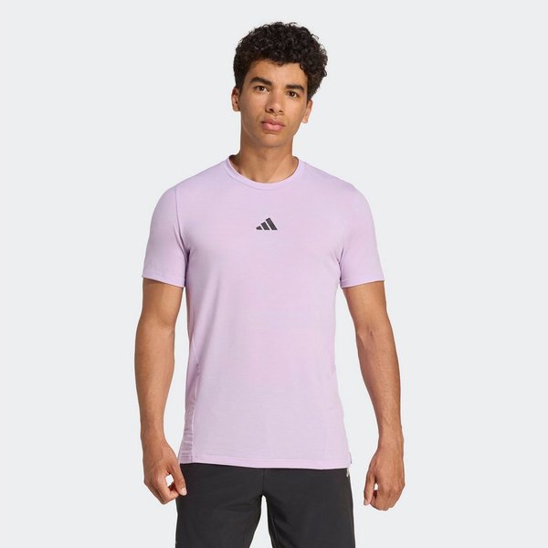 adidas Performance T-Shirt DESIGNED FOR TRAINING WORKOUT mit Rundhalsausschnitt, ohne Verschluss, sportlicher Stil