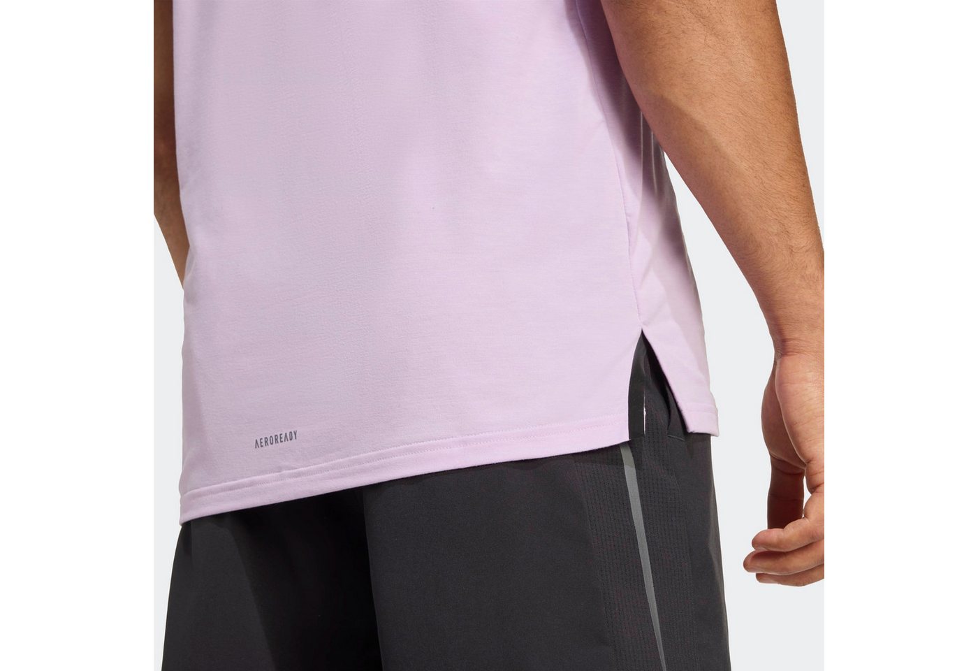 adidas Performance T-Shirt DESIGNED FOR TRAINING WORKOUT mit Rundhalsausschnitt, ohne Verschluss, sportlicher Stil – Bild 4 von 5