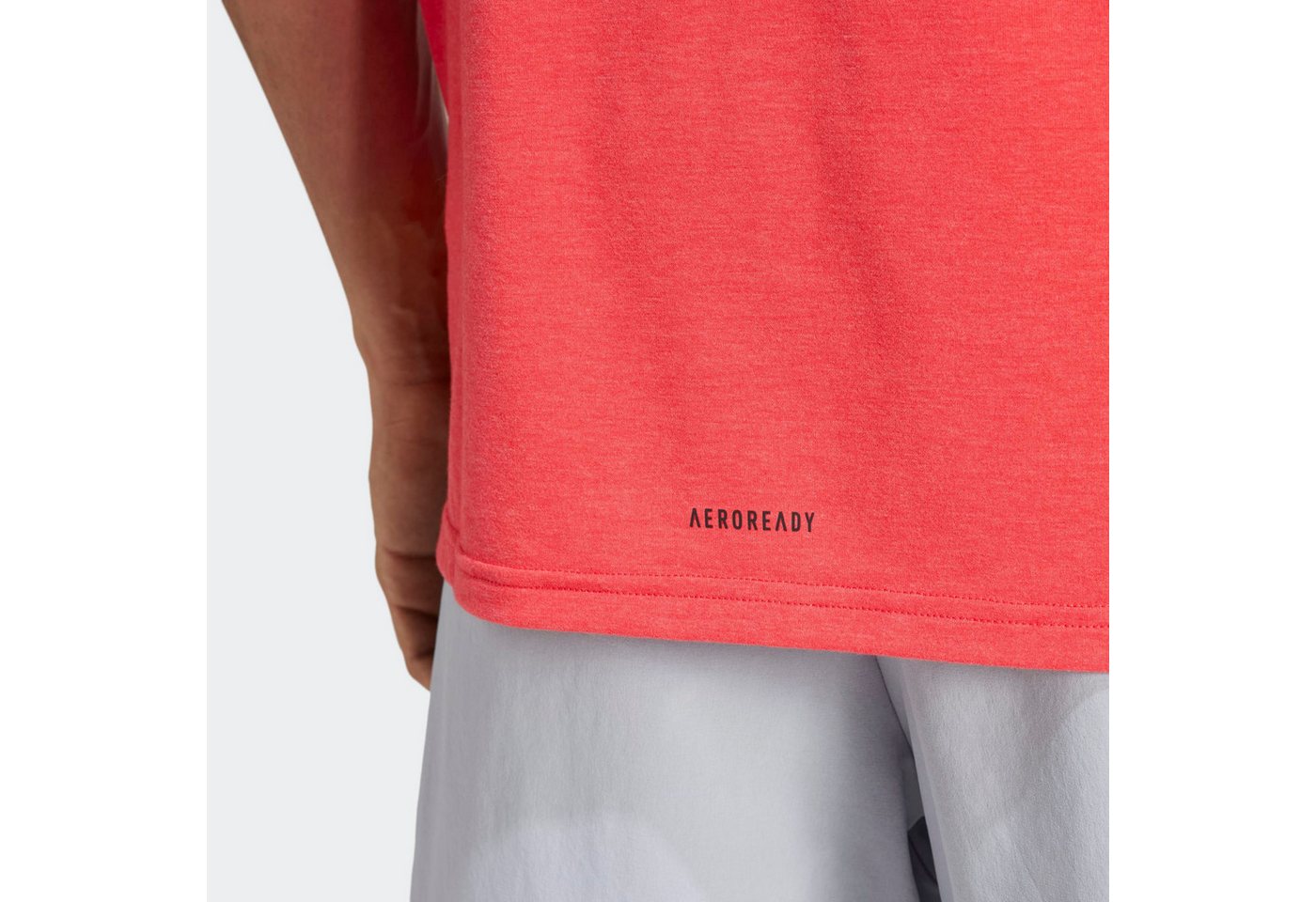 adidas Performance T-Shirt DESIGNED FOR TRAINING WORKOUT mit Rundhalsausschnitt, ohne Verschluss, sportlicher Stil – Bild 4 von 5