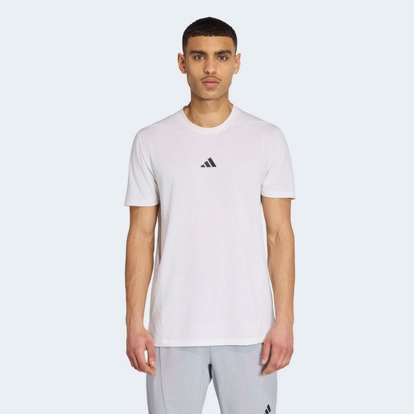 adidas Performance T-Shirt DESIGNED FOR TRAINING WORKOUT mit Rundhalsausschnitt, ohne Verschluss, sportlicher Stil
