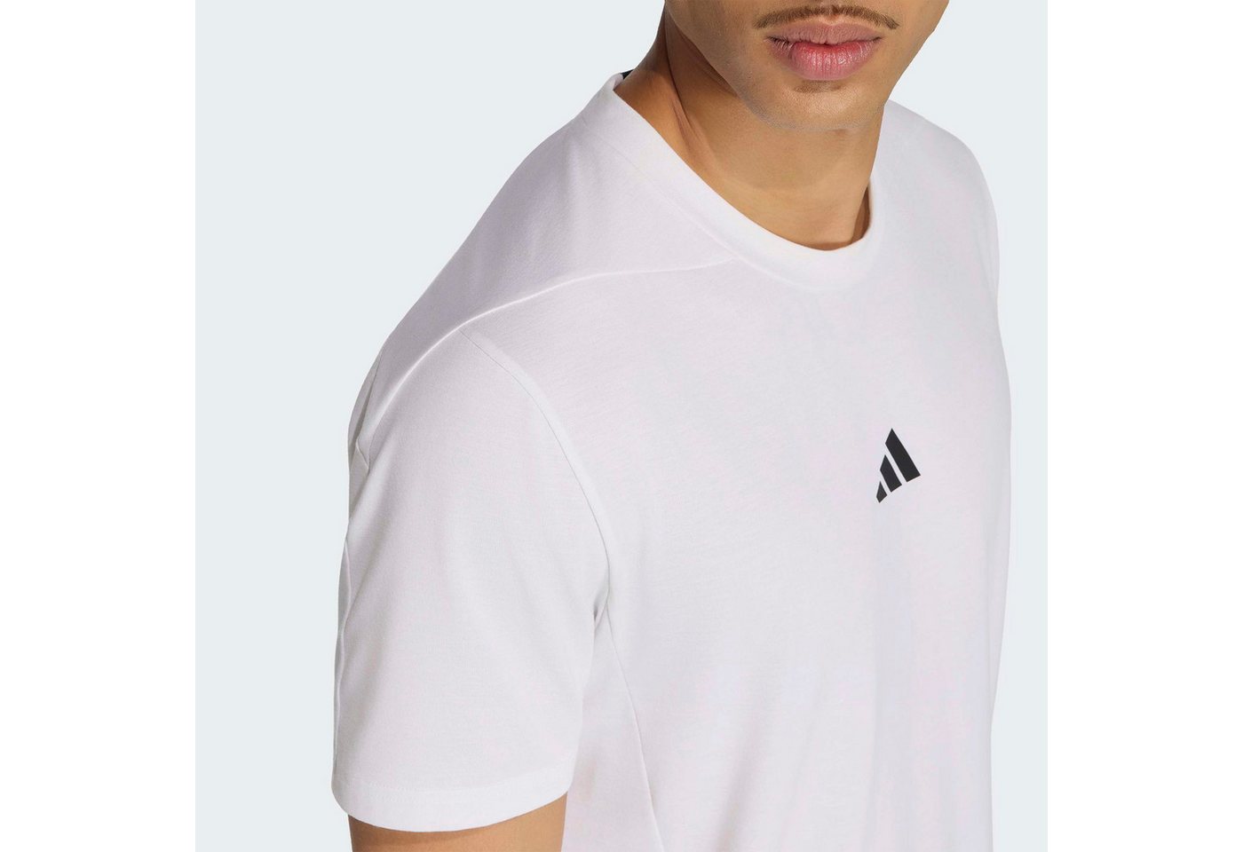 adidas Performance T-Shirt DESIGNED FOR TRAINING WORKOUT mit Rundhalsausschnitt, ohne Verschluss, sportlicher Stil – Bild 3 von 5