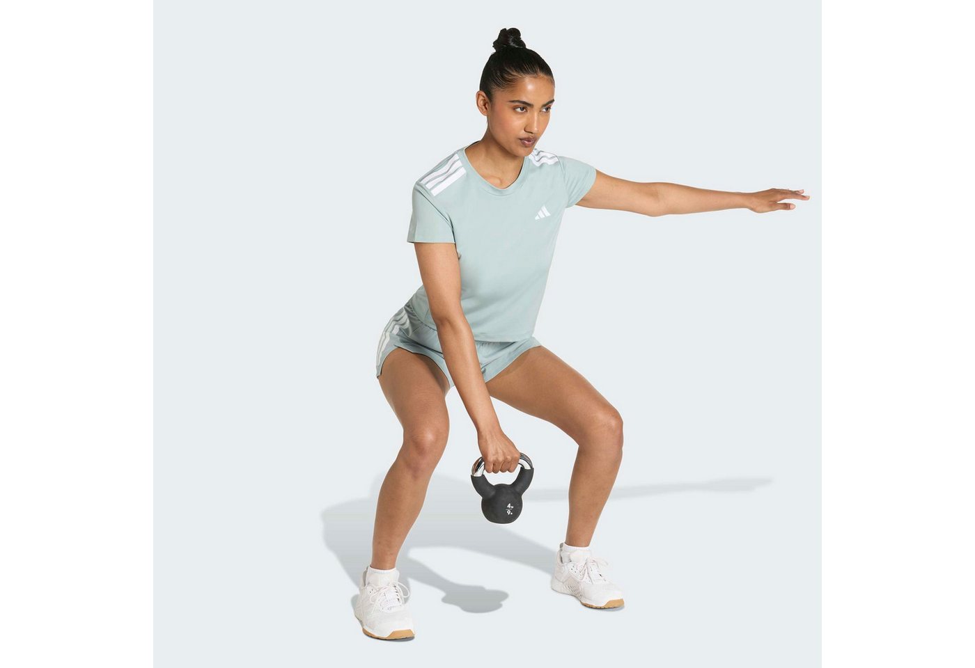 adidas Performance T-Shirt HYPERGLAM 3-STREIFEN – Bild 5 von 5