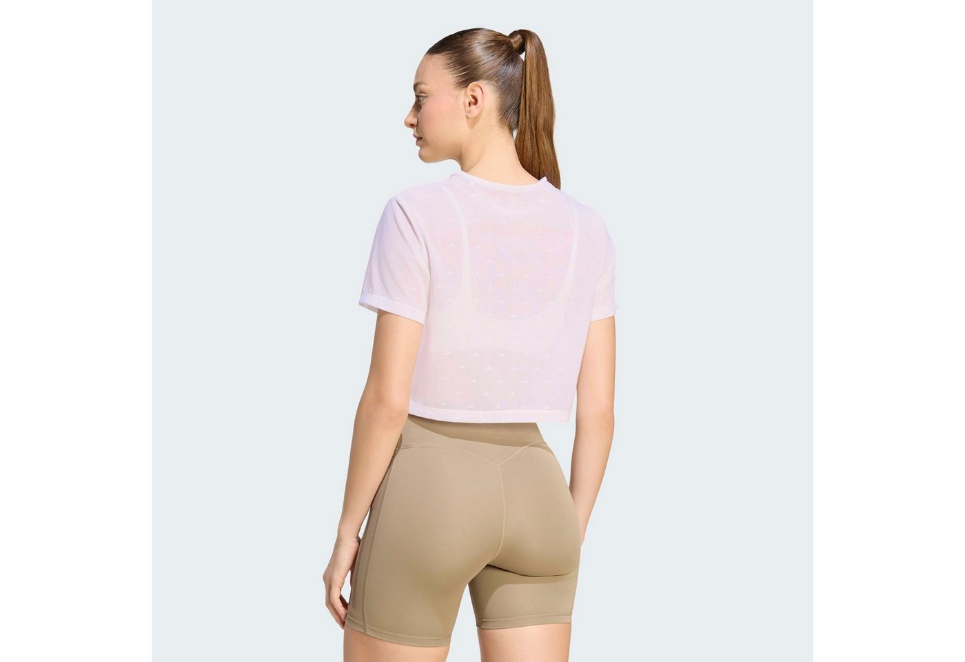 adidas Performance T-Shirt PRIMELIFT ESSENTIALS WORKOUT MESH-, KASTIG GESCHNITTEN – Bild 2 von 5