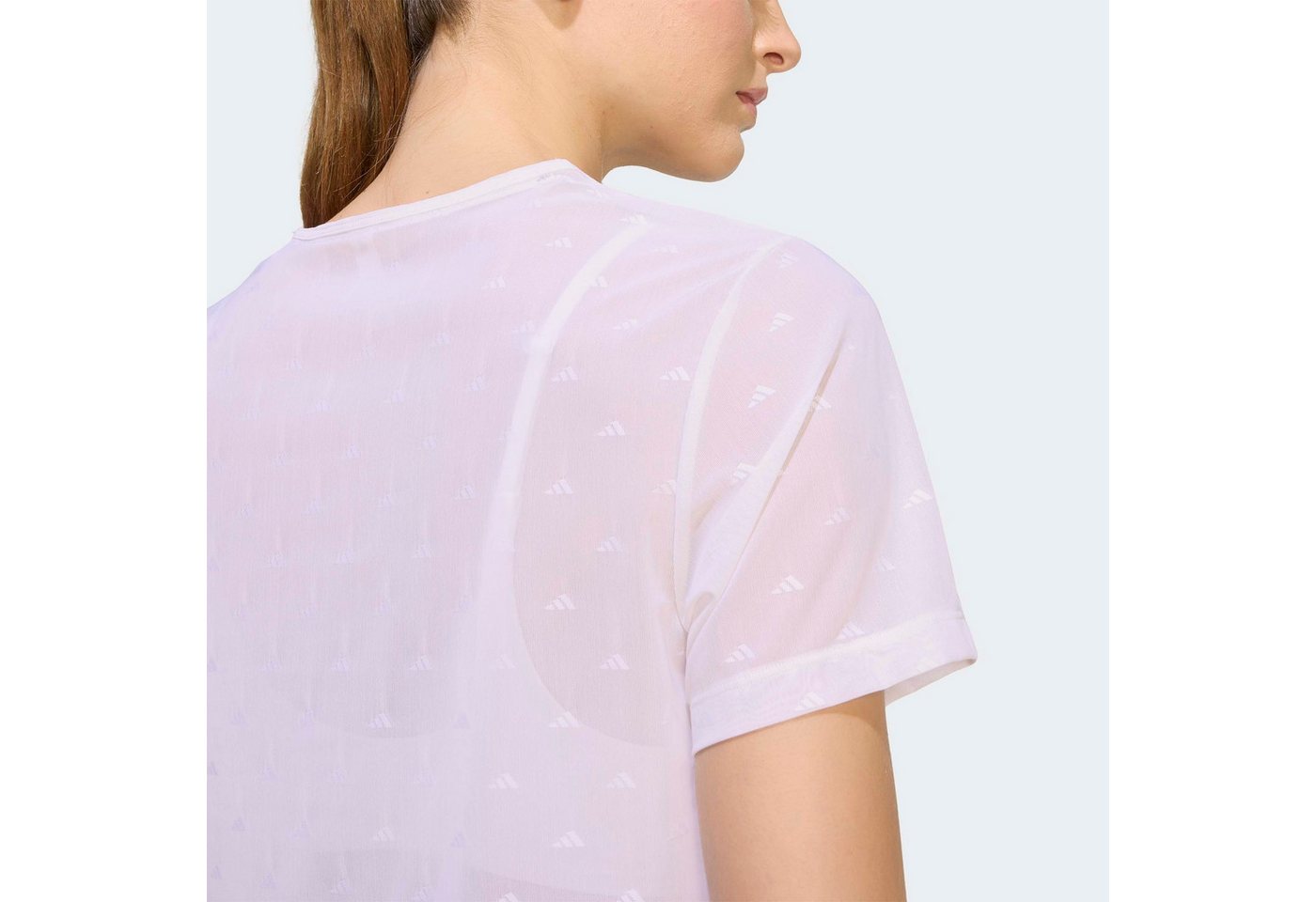 adidas Performance T-Shirt PRIMELIFT ESSENTIALS WORKOUT MESH-, KASTIG GESCHNITTEN – Bild 3 von 5