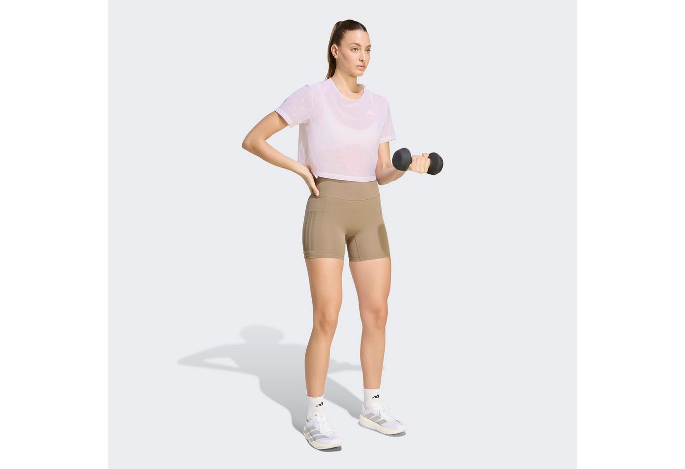adidas Performance T-Shirt PRIMELIFT ESSENTIALS WORKOUT MESH-, KASTIG GESCHNITTEN – Bild 5 von 5