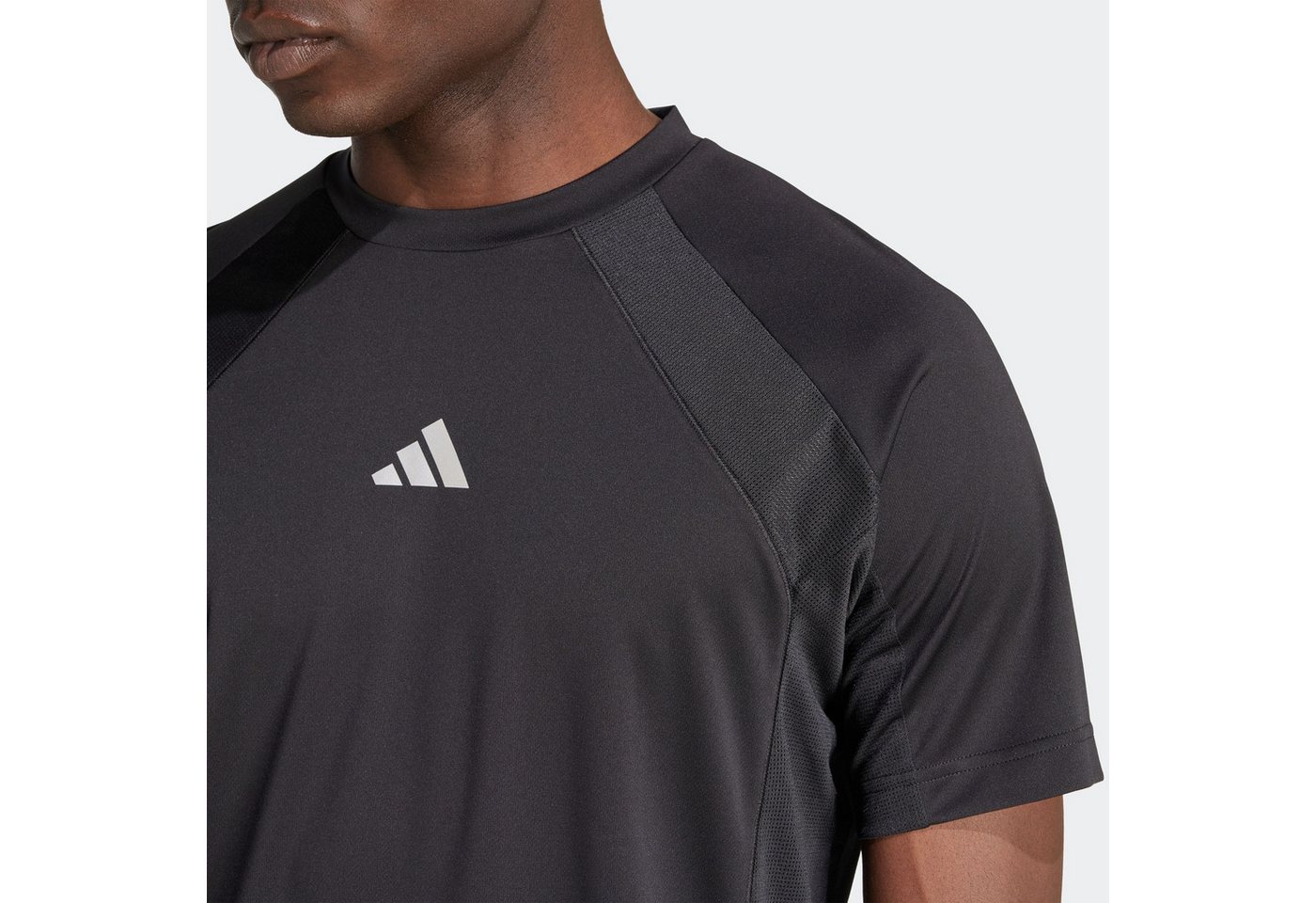 adidas Performance T-Shirt TECH APPAREL CLIMACOOL sportlicher Stil, mit glänzenden Details, ohne Verschluss – Bild 3 von 5