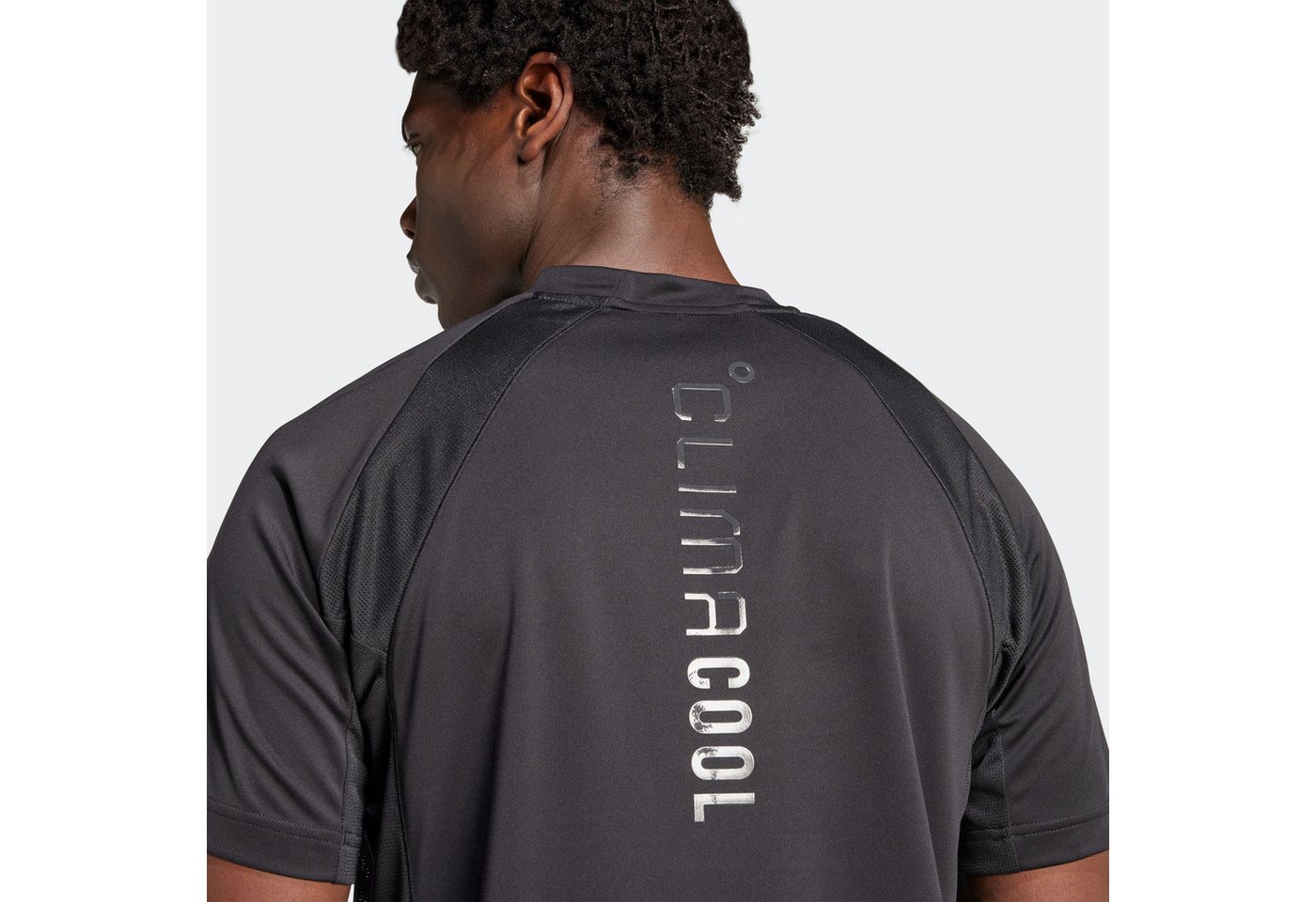 adidas Performance T-Shirt TECH APPAREL CLIMACOOL sportlicher Stil, mit glänzenden Details, ohne Verschluss – Bild 4 von 5
