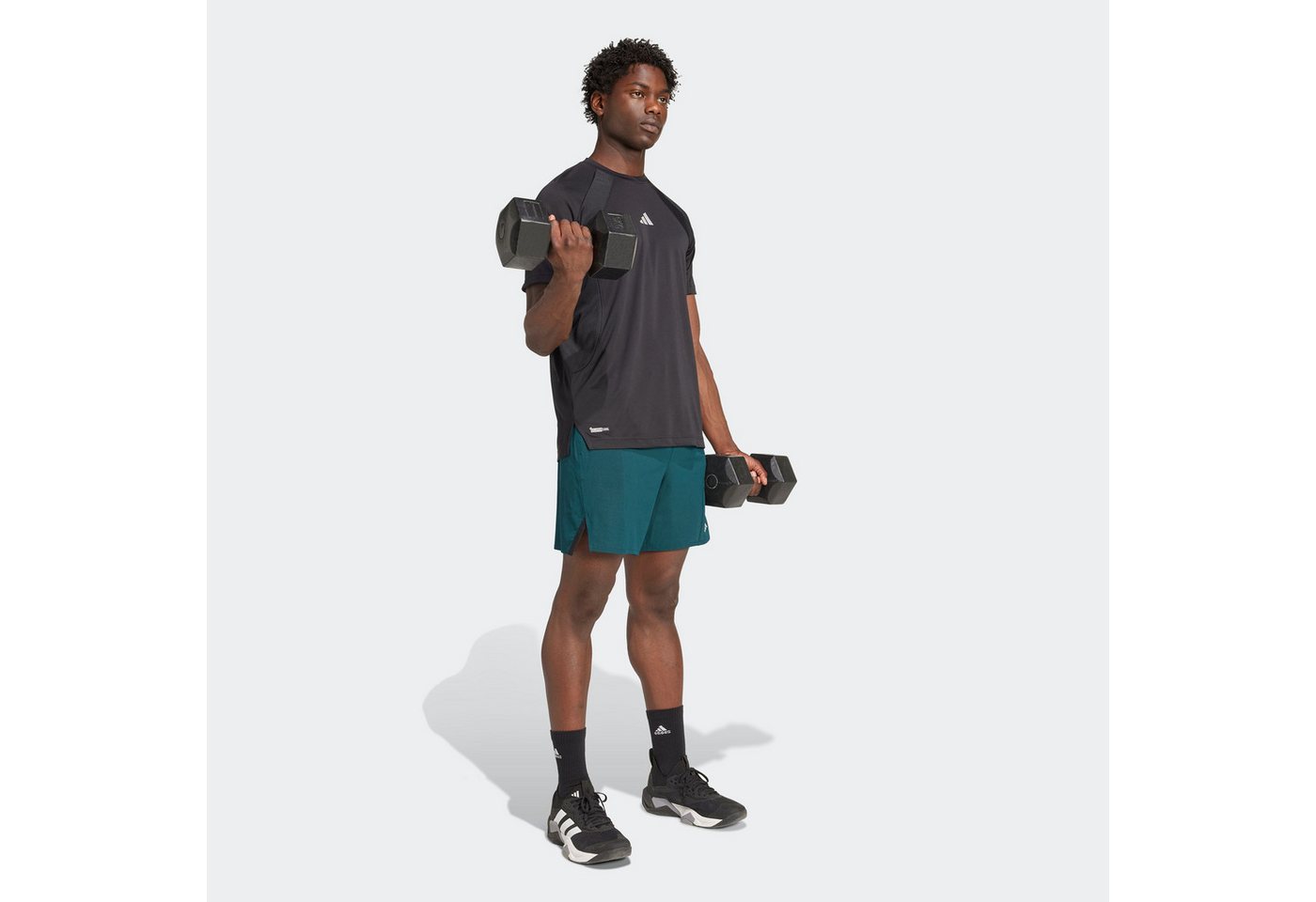 adidas Performance T-Shirt TECH APPAREL CLIMACOOL sportlicher Stil, mit glänzenden Details, ohne Verschluss – Bild 5 von 5