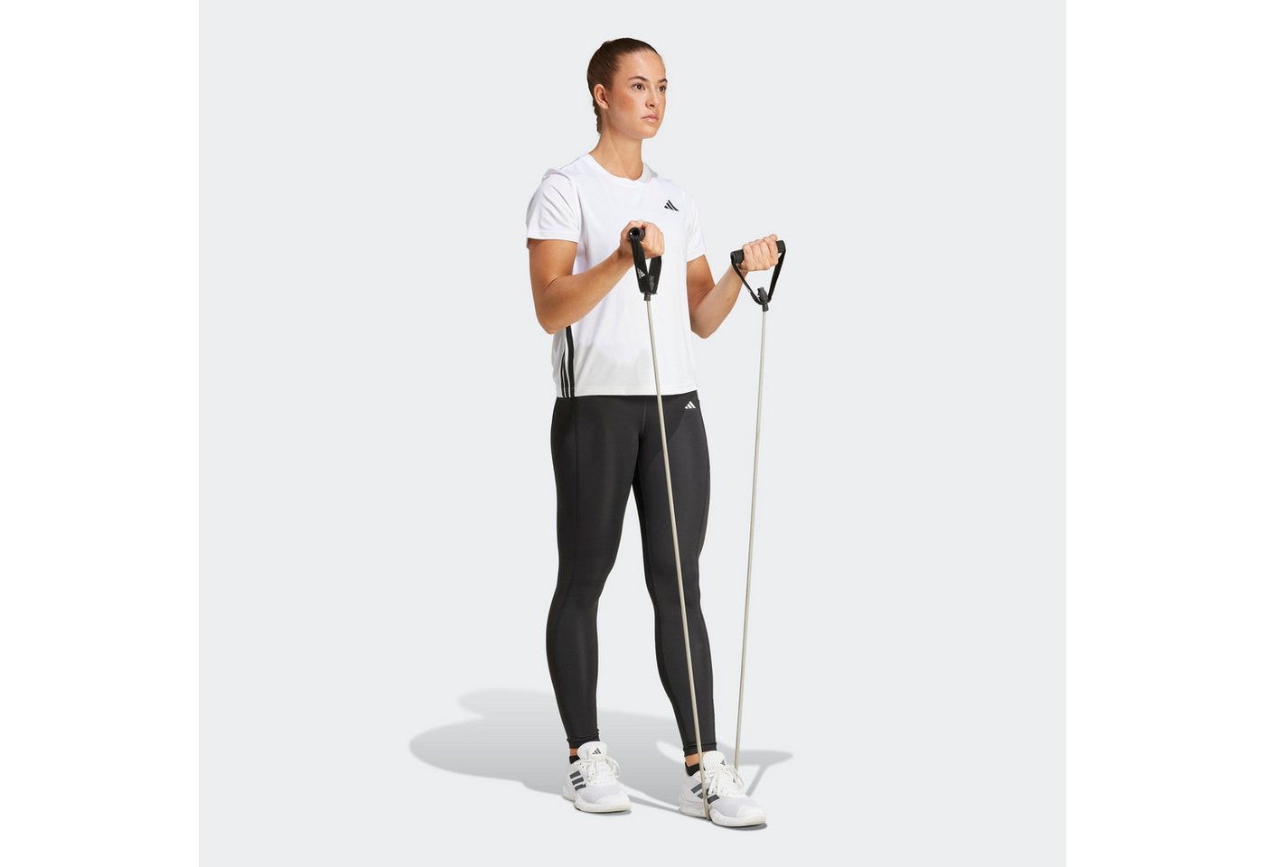 adidas Performance T-Shirt TRAIN ESSENTIALS 3-STREIFEN WORKOUT sportlicher Stil, für Sport, Alltag und Freizeit – Bild 5 von 5
