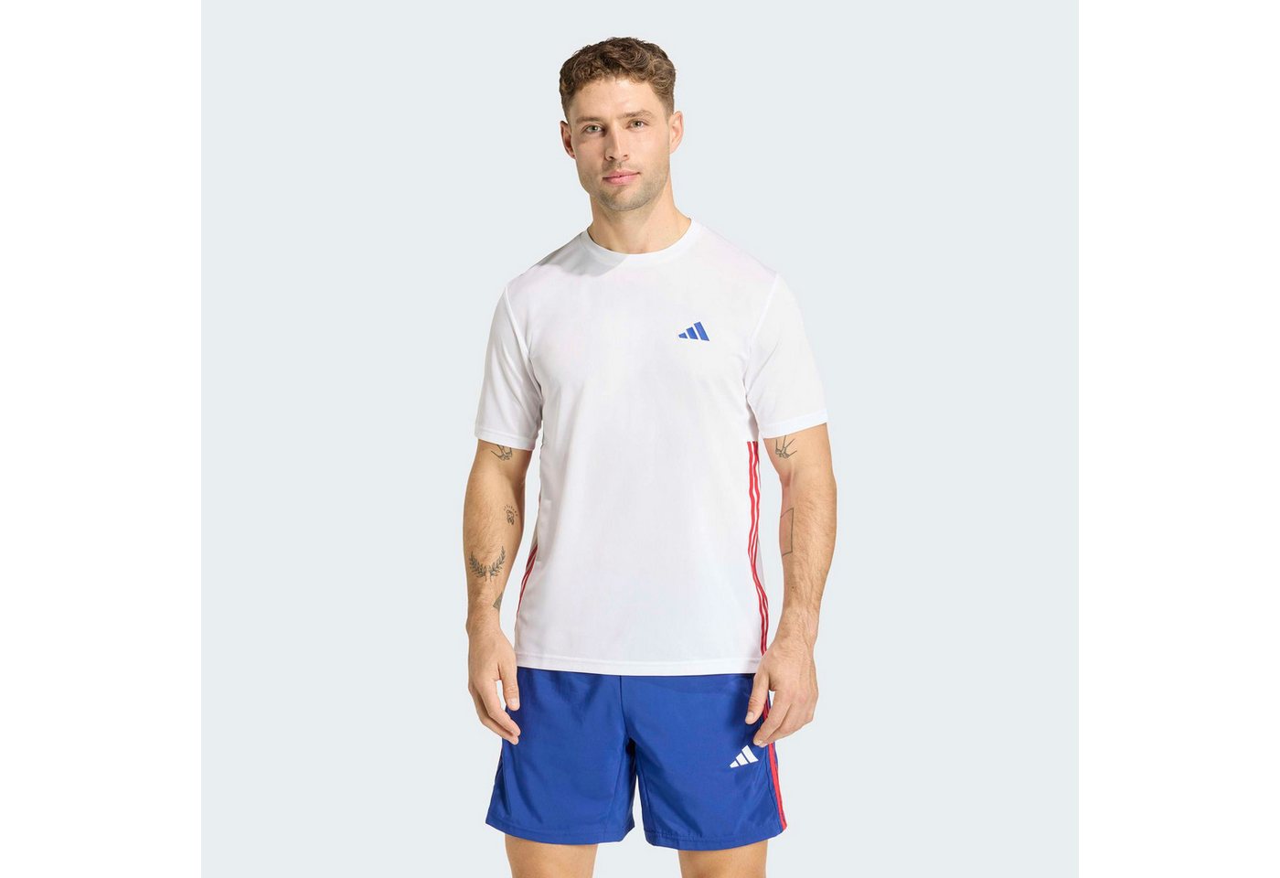 adidas Performance T-Shirt WORKOUT ESSENTIALS BASE 3-STREIFEN – Bild 2 von 5