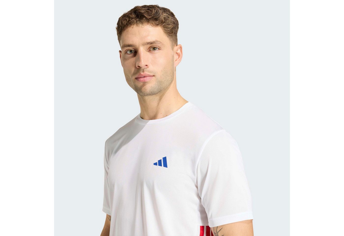 adidas Performance T-Shirt WORKOUT ESSENTIALS BASE 3-STREIFEN – Bild 4 von 5