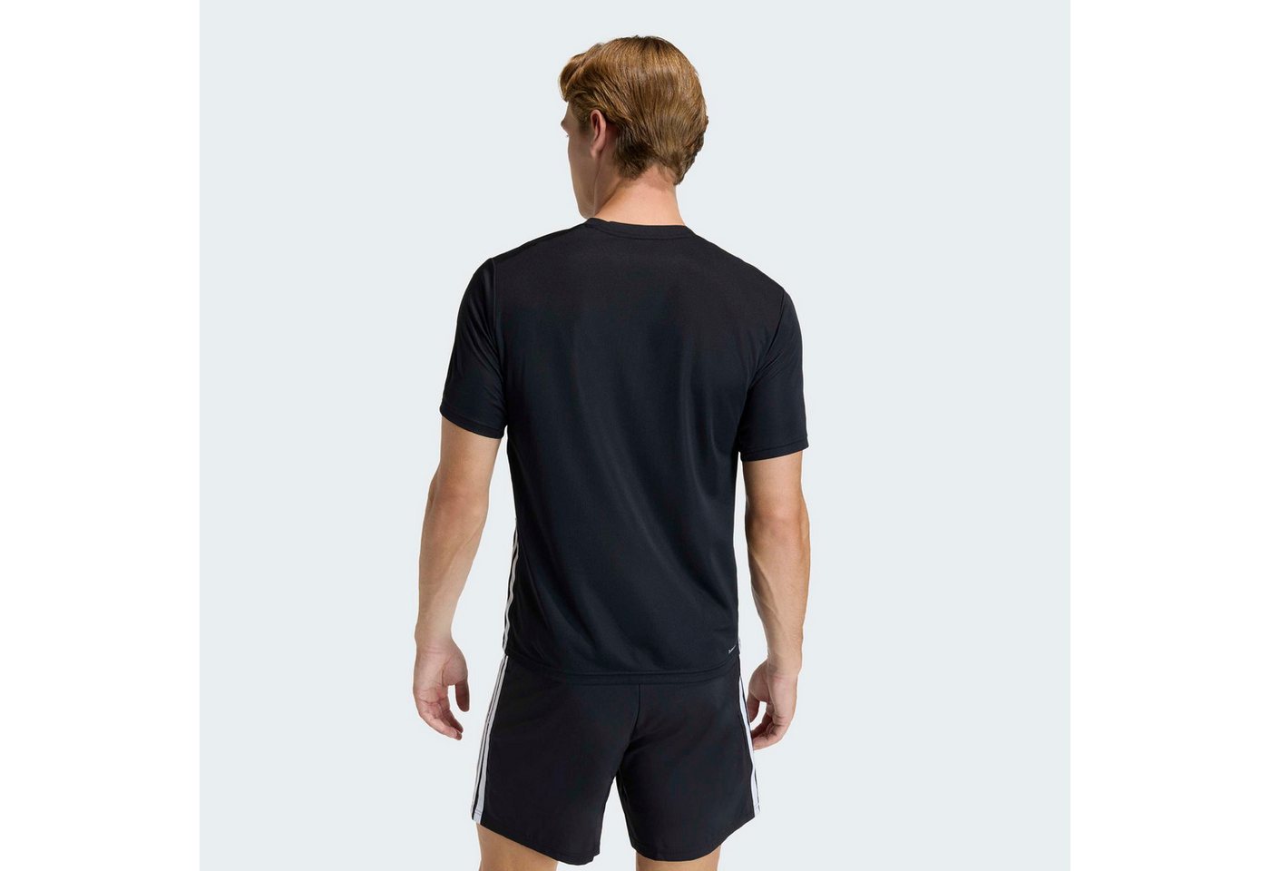adidas Performance T-Shirt WORKOUT ESSENTIALS BASE 3-STREIFEN – Bild 3 von 5