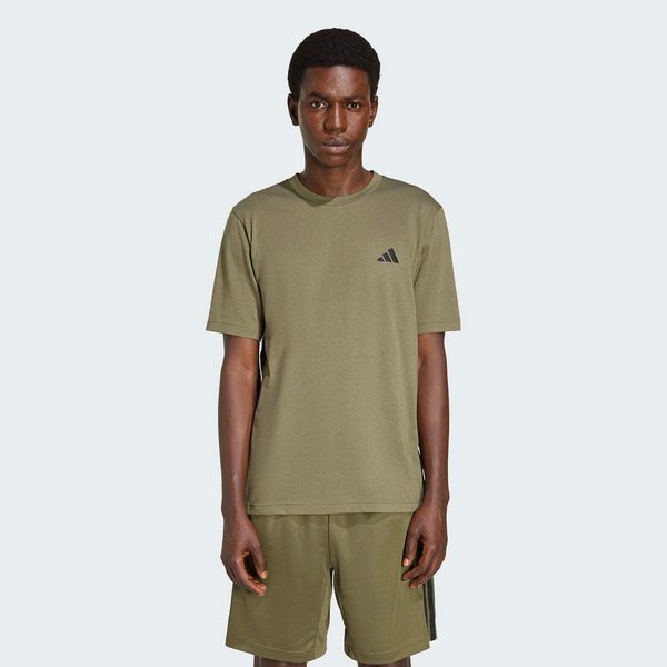 adidas Performance T-Shirt WORKOUT ESSENTIALS FEELREADY 3-STREIFEN mit Rundhalsausschnitt, sportlicher Stil, aus Single Jersey
