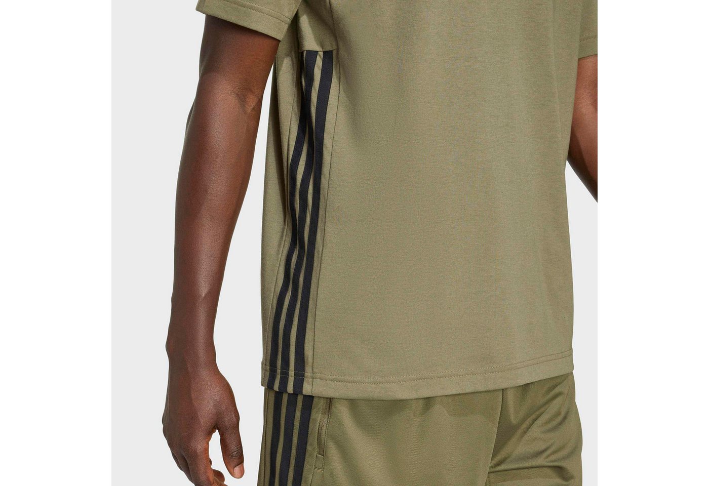 adidas Performance T-Shirt WORKOUT ESSENTIALS FEELREADY 3-STREIFEN mit Rundhalsausschnitt, sportlicher Stil, aus Single Jersey – Bild 3 von 5