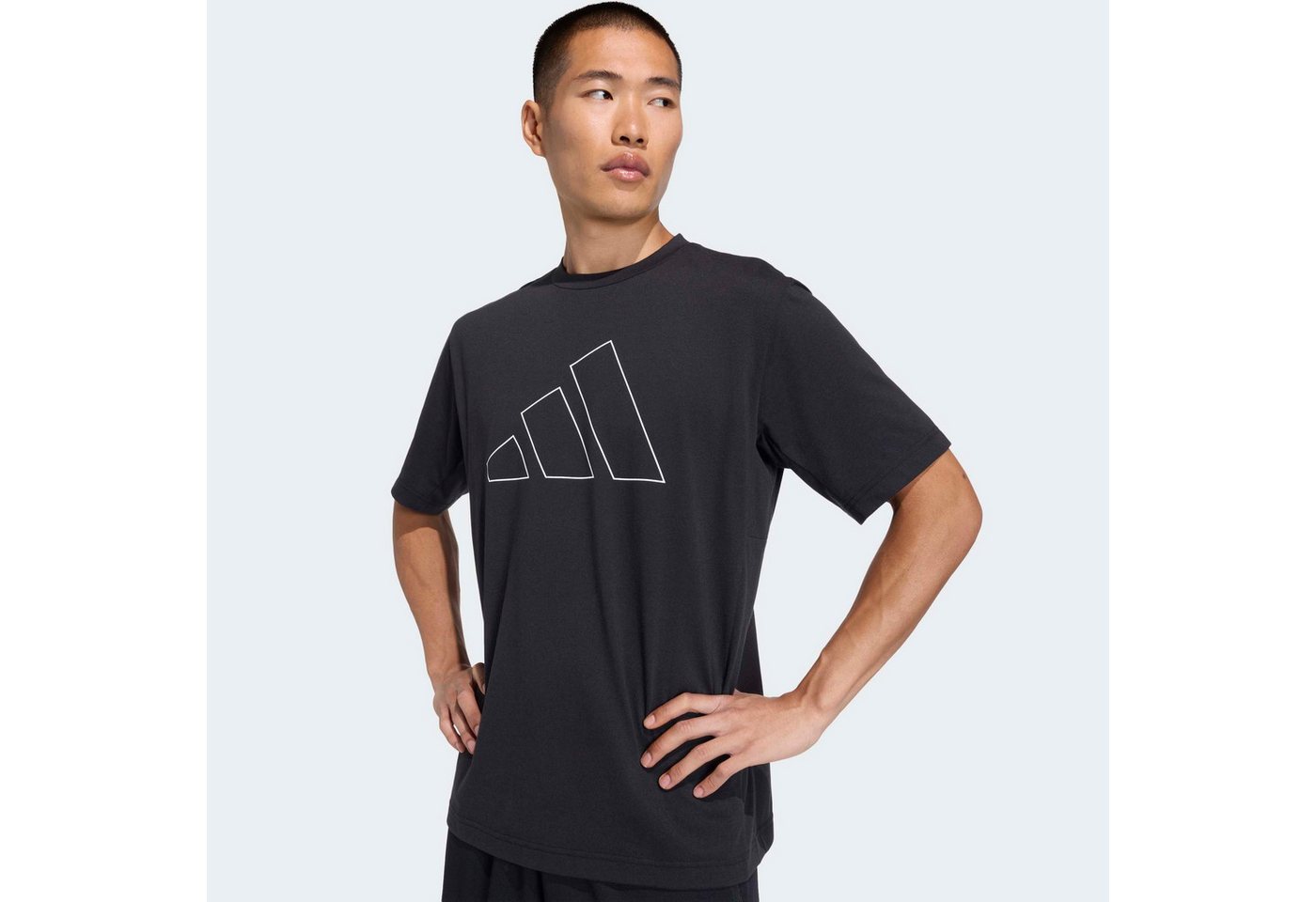 adidas Performance T-Shirt WORKOUT ESSENTIALS FEELREADY LOGO – Bild 3 von 5