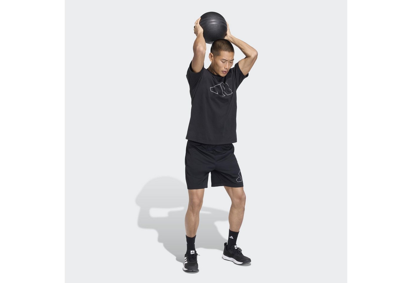 adidas Performance T-Shirt WORKOUT ESSENTIALS FEELREADY LOGO – Bild 5 von 5