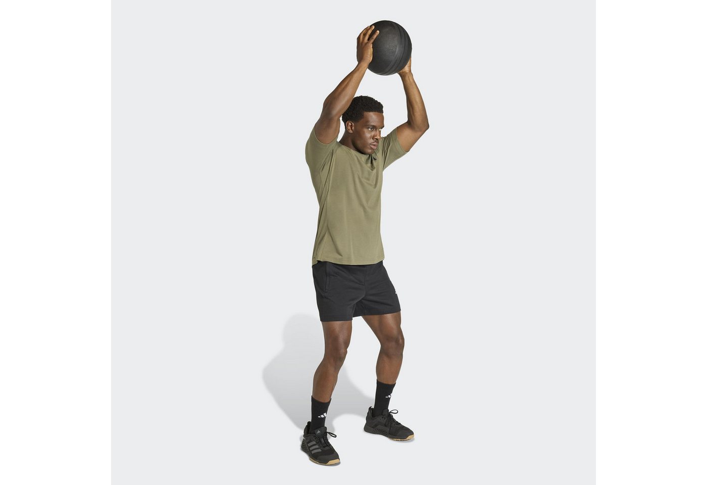 adidas Performance T-Shirt WORKOUT ESSENTIALS FEELREADY mit Rundhalsausschnitt, aus Polyester – Bild 5 von 5