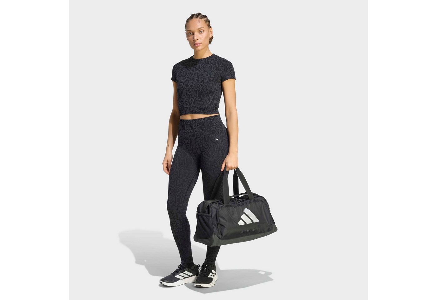 adidas Performance T-Shirt WORKOUT ESSENTIALS KNIT SNAKE mit nahtloser Knit-Konstruktion, körperkonturierende Linien – Bild 5 von 5