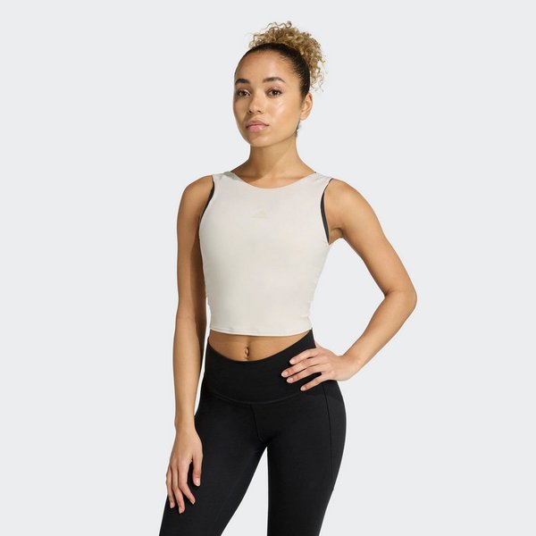 adidas Performance Tanktop YOGA MOTION mit Rundhalsausschnitt, für Erwachsene, aus Polyester