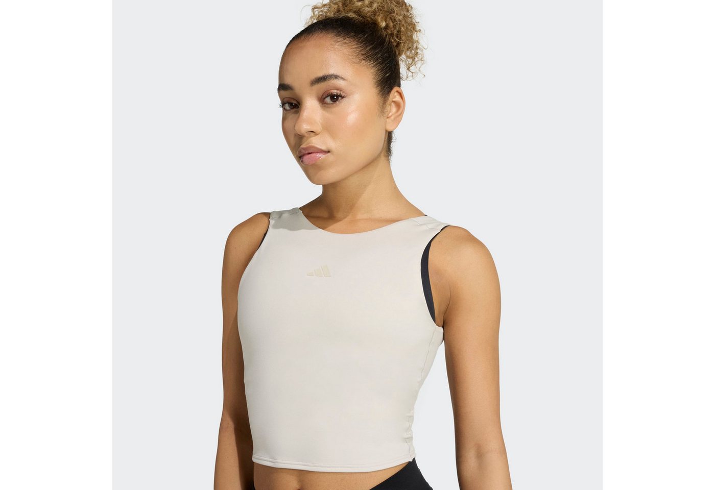adidas Performance Tanktop YOGA MOTION mit Rundhalsausschnitt, für Erwachsene, aus Polyester – Bild 2 von 5