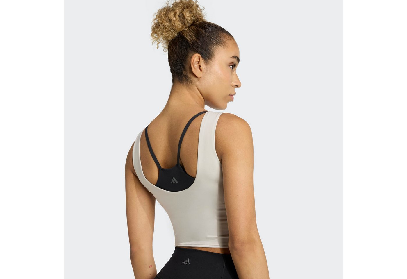 adidas Performance Tanktop YOGA MOTION mit Rundhalsausschnitt, für Erwachsene, aus Polyester – Bild 4 von 5