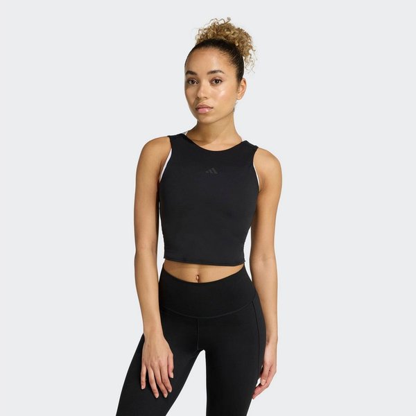 adidas Performance Tanktop YOGA MOTION mit Rundhalsausschnitt, für Erwachsene, aus Polyester