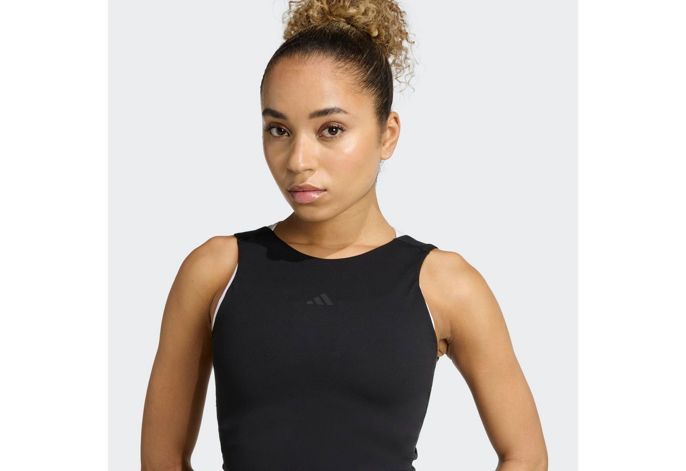 adidas Performance Tanktop YOGA MOTION mit Rundhalsausschnitt, für Erwachsene, aus Polyester – Bild 2 von 5