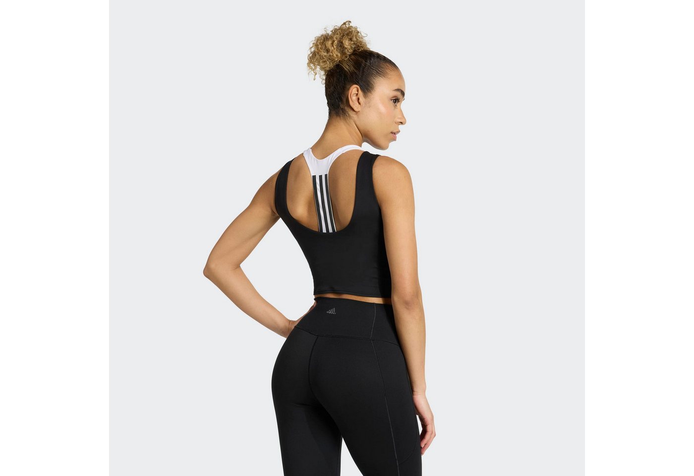 adidas Performance Tanktop YOGA MOTION mit Rundhalsausschnitt, für Erwachsene, aus Polyester – Bild 3 von 5