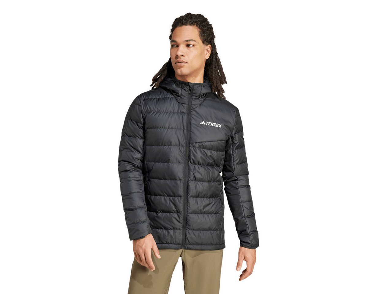 adidas Performance Winterjacke Daunenjacke Terrex Multi Light Hooded (warm, wasserabweisend) schwarz – Bild 3 von 5