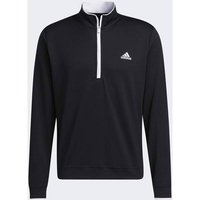 ADIDAS Quarter-Zip Golf Pullover, Größe M in Schwarz