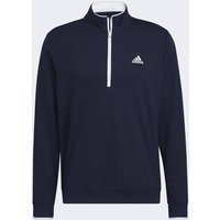 ADIDAS Quarter-Zip Golf Pullover, Größe M in Blau
