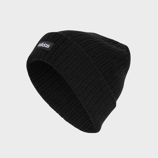 adidas Sportswear Beanie LINEAR BEANIE, BÜNDCHEN mit umgeschlagenem Bündchen, schlichtes Design, zeitlose Silhouette