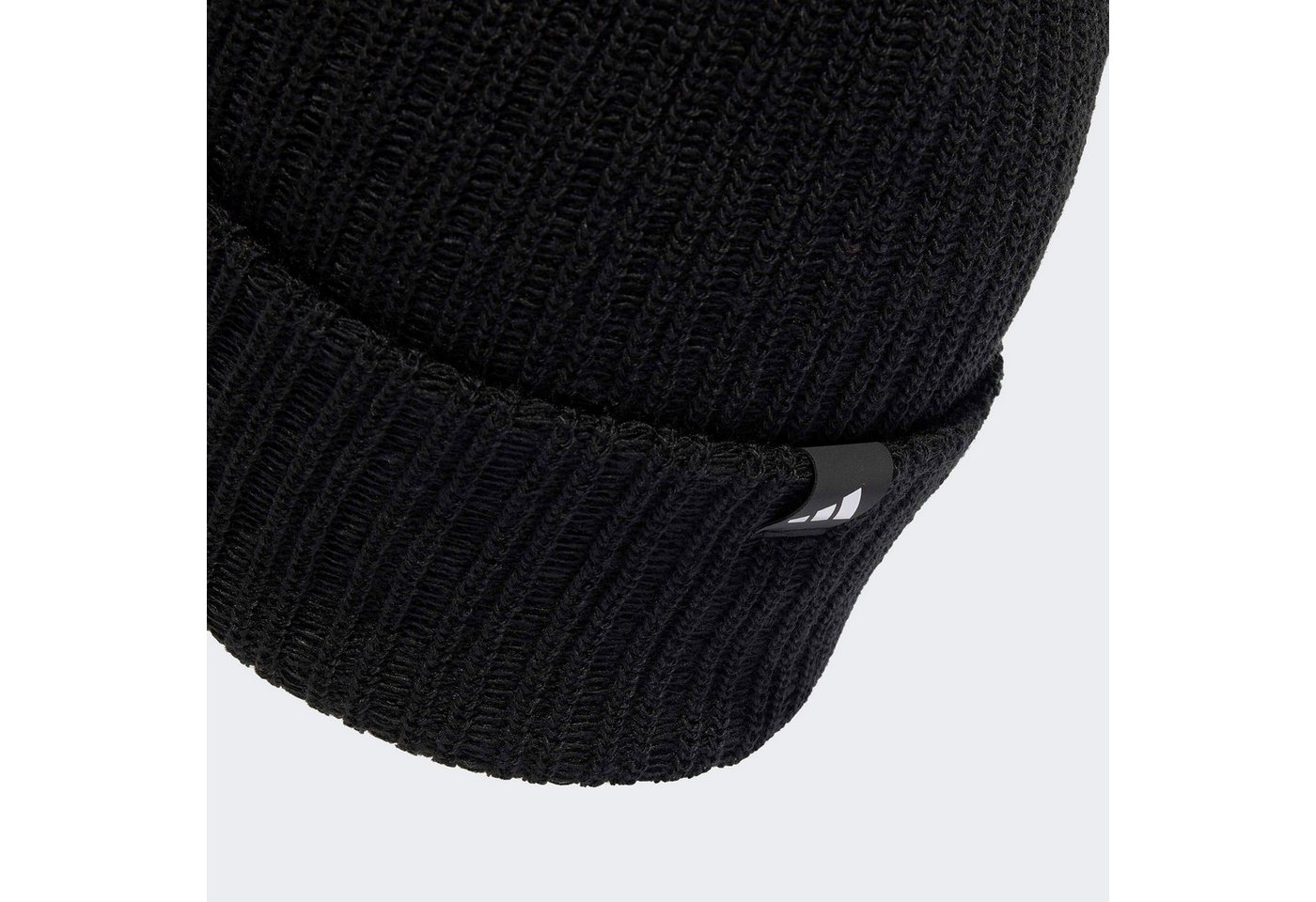 adidas Sportswear Beanie LINEAR BEANIE, BÜNDCHEN mit umgeschlagenem Bündchen, schlichtes Design, zeitlose Silhouette – Bild 3 von 4