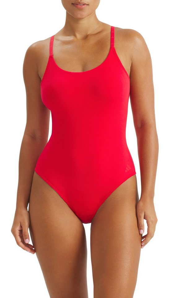adidas Sportswear Body Active Essentials Cotton mit herausnehmbaren Pads und verstellbare Jacquard-Logo-Träger – Bild 3 von 5
